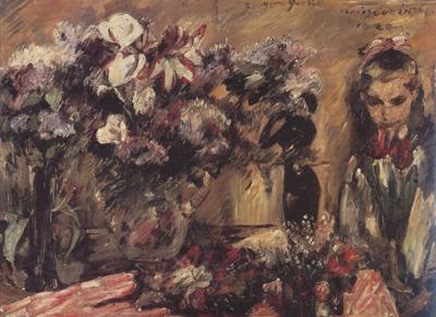 Lovis Corinth Wilhelmine with Flowers (nn02) Spain oil painting art